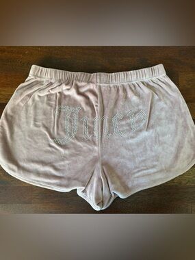 Juicy Couture Pink Satin Label Velour Sleepwear